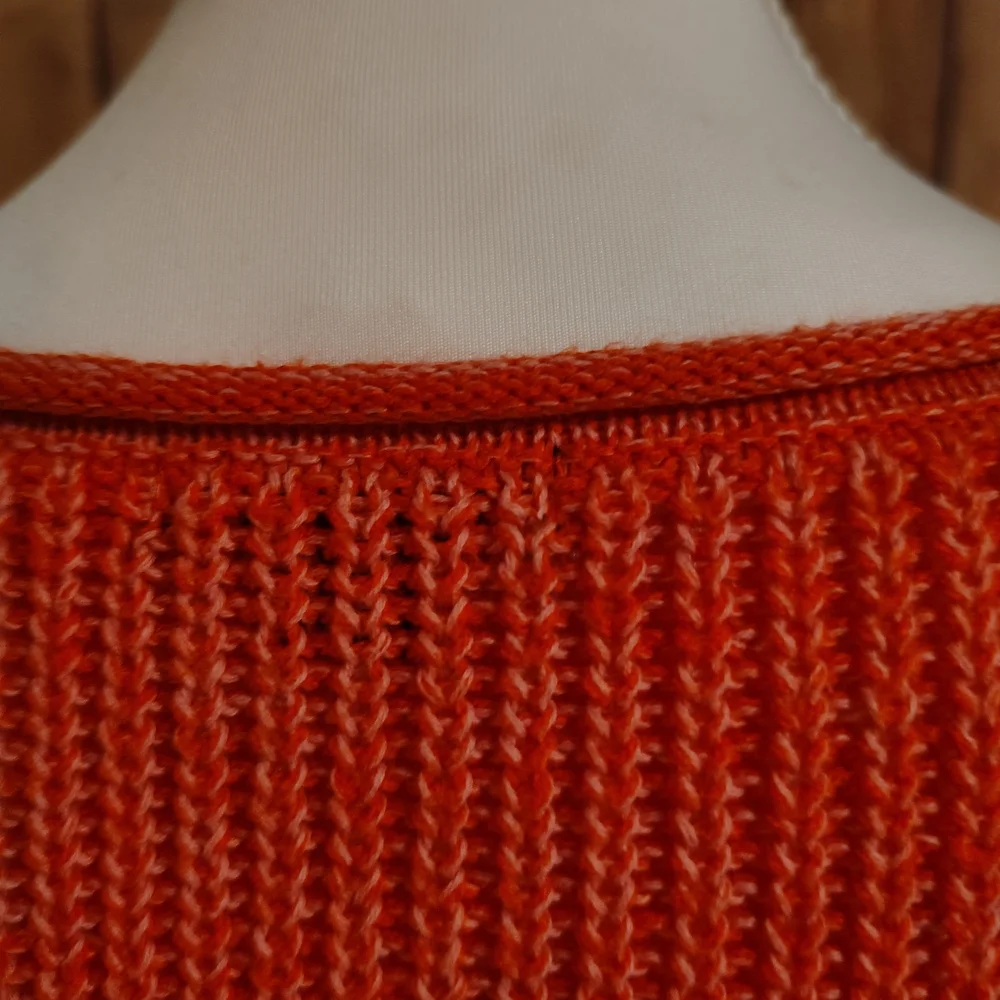 wild fable Orange Scoop-Neck Ribbed Pullover - Picture 3 of 8